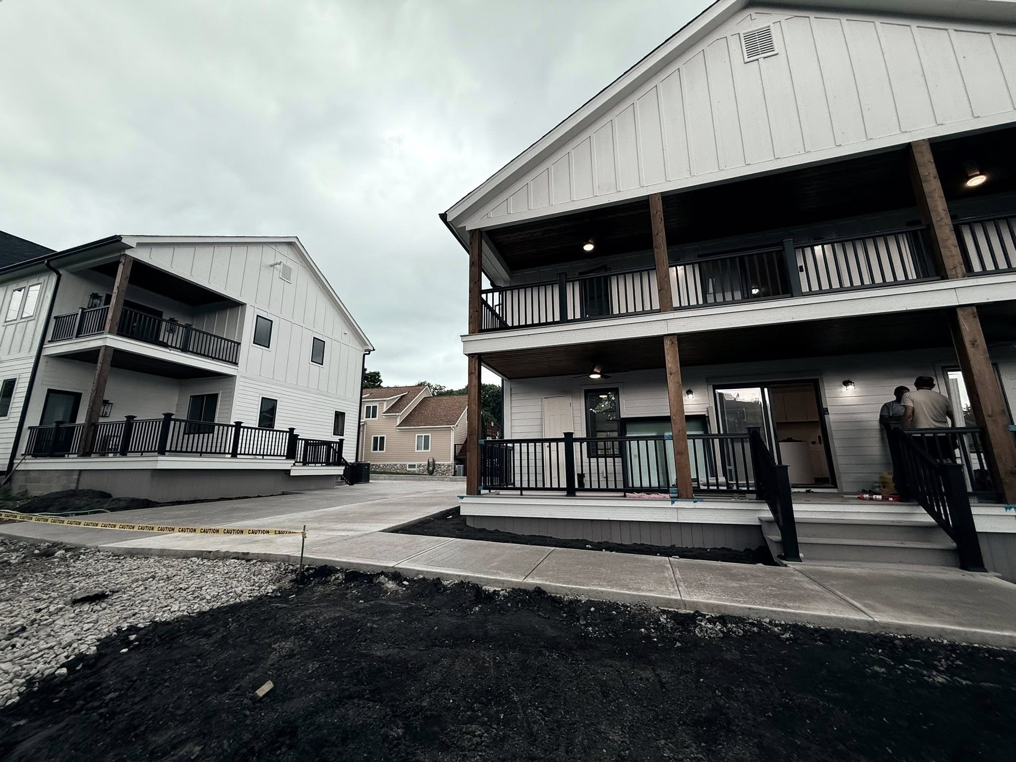 Apartment sidewalks